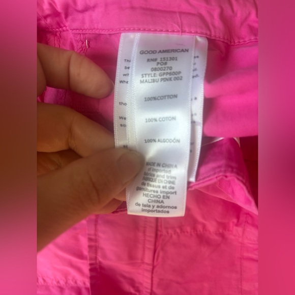 Good American Parachute Pants Malibu Pink - Small - Picture 9 of 10